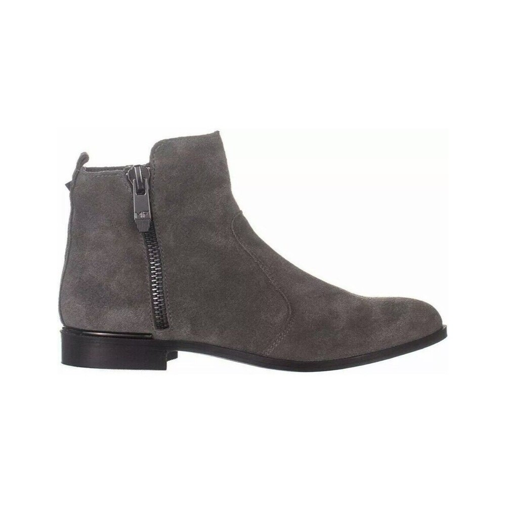 Marc Fisher Womens Rail Almond Toe Ankle Fashion Boots, Gray Suede, Size 6 - Picture 7 of 8